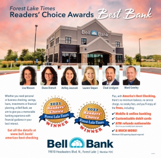 Reader's Choice Awards Best Bank