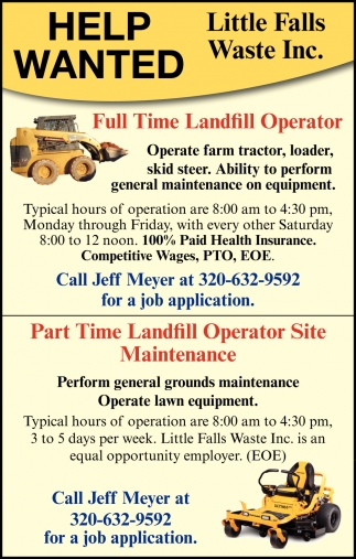 Landfill Operator Job