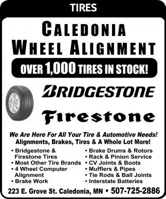 Over 1,000 Tires in Stock