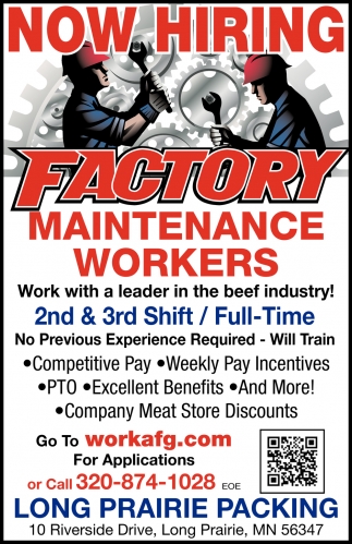 Maintenance Workers Job