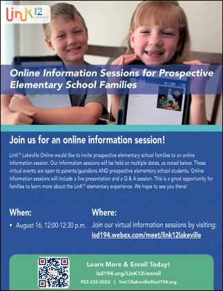 Online Information Sessions For Prospective Elementary School Families