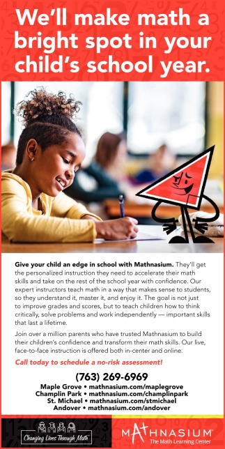We'll Make Math A Bright Spot In Your Child's School Year