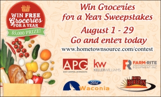 Win Groceries For A Year Sweeptakes