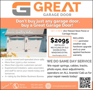 Don't Buy Just Any Garage Door