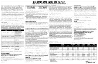 Electric Rate Increase Notice