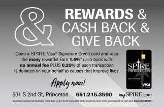 Rewards & Cash Back & Give Back