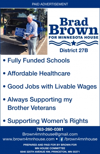 Brad Brown For Minnesota House