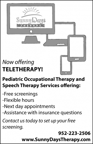 Now Offering Teletherapy!