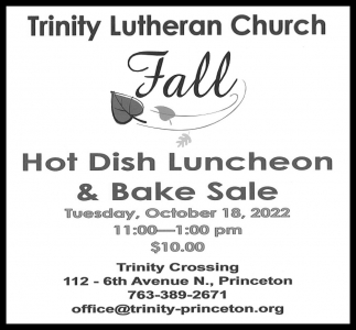 Hot Dich Luncheon & Bake Sale