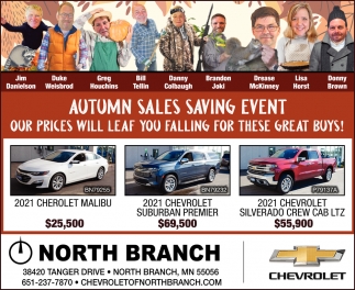Autumn Sales Saving Event