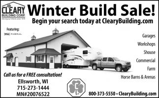Winter Build Sale!