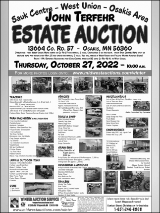 John Terfehr Estate Auction