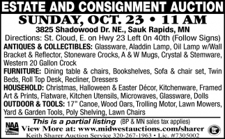 Estate And Consignment Auction