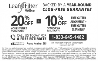 Backed By A Year-Round Clog-Free Guarantee