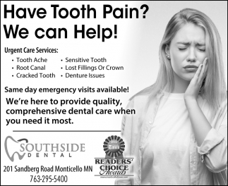 Have Tooth Pain?