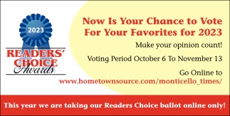 Now Is Your Chance To Vote For Your Favorites for 2023