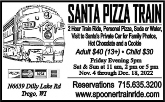 Santa Pizza Train
