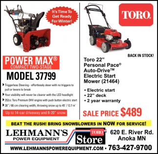 Beat The Rush! Bring Snowblowers In Now For Service!