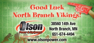 Good Luck North Branch Vikings!