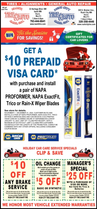 Get A $10 Prepaid Visa Card