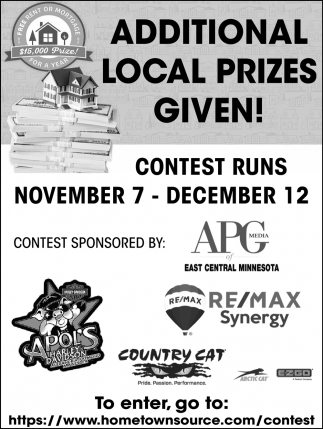 Additional Local Prizes Given!