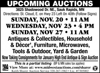 Upcoming Auction