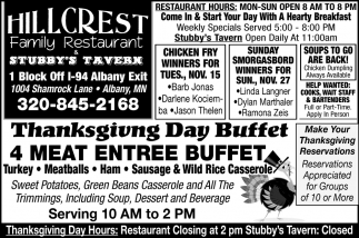 Thanksgiving Day Buffet