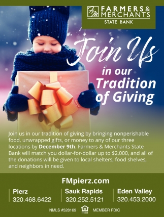 Join Us In Our Tradition Of Giving