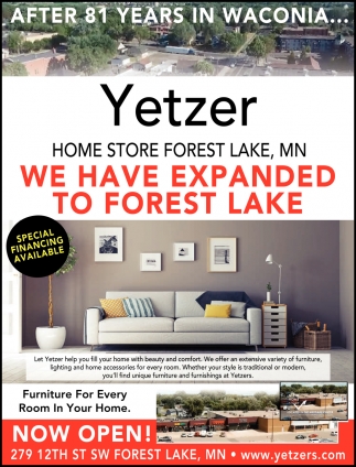 We Have Expanded To Forest Lake