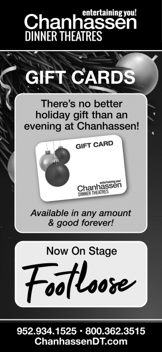 Entertaining You! Chanhassen Dinner Theater 