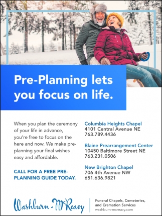 Pre-Planning Lets You Focus On Life