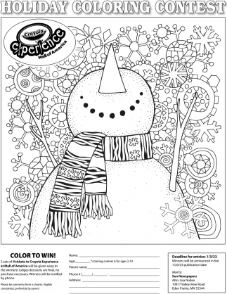 Holiday Coloring Contest