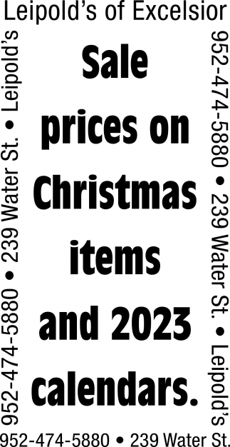 Sale Prices On Christmas Items
