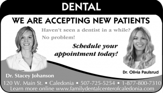 We Are Accepting New Patients