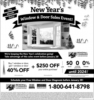 New Year's Window & Door Sales Event!