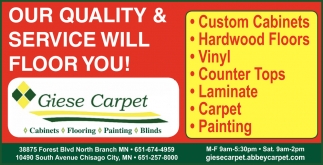 Our Quality & Service Will Floor You!