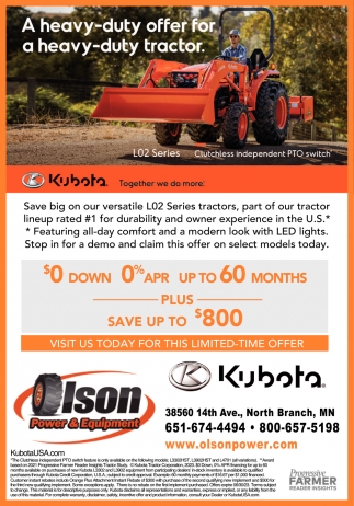 A Heavy Duty Offer For A Heavy Duty Tractor