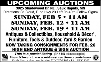 Upcoming Auctions