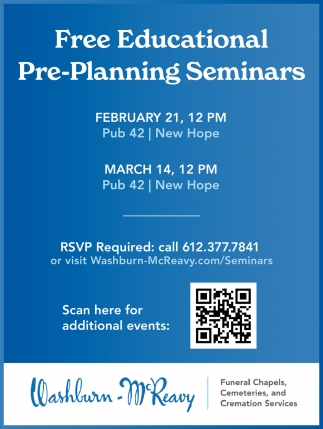 Free Educational Pre-Planning Seminars