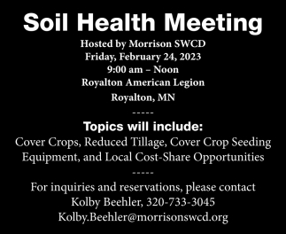 Soil Health Meeting