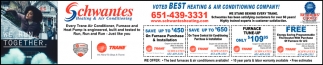 Voted Best Heating & Air Conditioning Company!