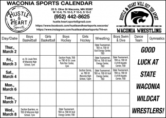 Waconia Sports Calendar