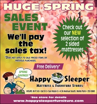 Huge Spring Sales Event