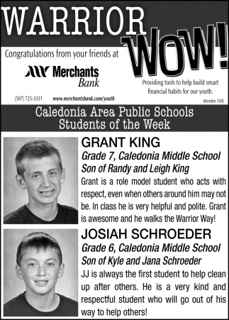 Students Of The Week