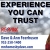 Experience You Can Trust