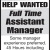 Full Time Assistant Manager