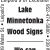 Lake Minnetonka Wood Signs