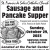 Sausage And Pancake Supper