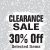 Clearance Sale 30% OFF