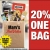 20% OFF One Day Bag Sale!